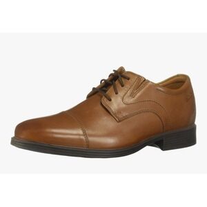Clarks Men's Whiddon Cap‎ Oxford Size 8 1/2 Dark Tan